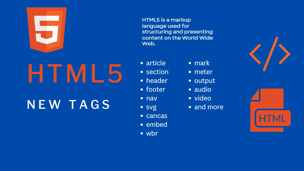 All New HTML5 Elements
