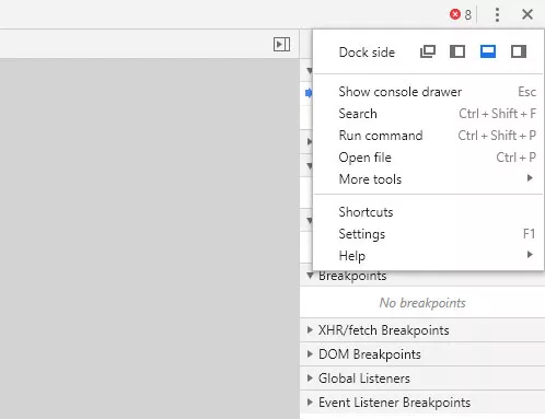 Change Docking Modes and Resize Chrome DevTools