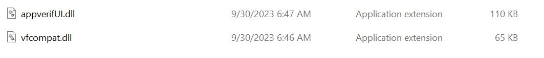 Should I Delete appverifUI.dll and vfcompat.dll?