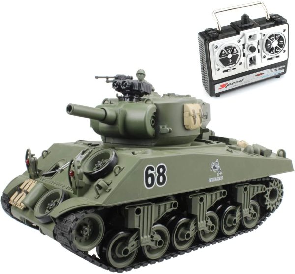 Details about   RC Battle Tank Modesl With Sound And Shoot Bullet Recoil Effects Electronic Toys 