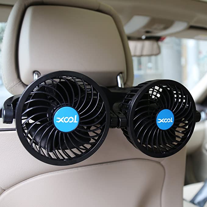 XOOL Electric Car Fans for Rear Seat Passenger