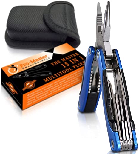 15 in 1 Portable Pocket Multifunctional Multi Tool. Folding Saw