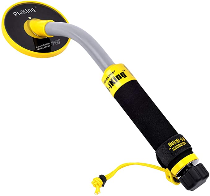 750 Underwater Metal Detector with Vibration and LCD Detection Indicator - PI Waterproof Probe Pulse Induction Technology Metal Detector Handheld Targeting Pinpointer