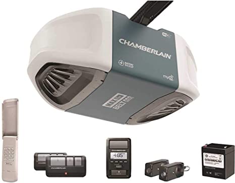 Chamberlain B970T Smart Garage Door Opener with Battery Backup - myQ Smartphone Controlled - Ultra Quiet