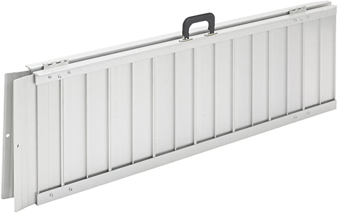 Drive Medical Single Fold Portable Wheelchair Scooter Ramp with Carry Handle and Travel Bag
