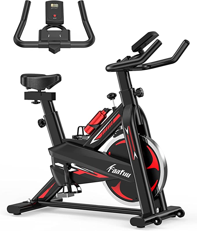FaaFuu Exercise Bike - Indoor Cycling Bike for Home Gym with Comfortable Seat Cushion