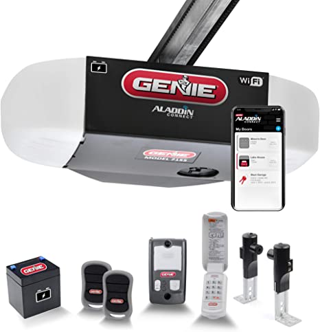 Genie StealthDrive Connect Model 7155-TKV Smartphone-Controlled Ultra-Quiet Strong Belt Drive Garage Door Opener