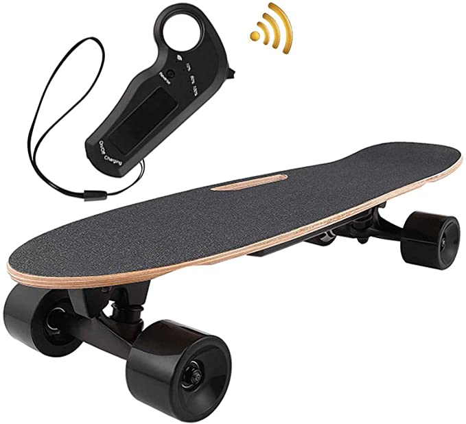 OppsDecor Electric Skateboard Youth Electric Longboard with Remote Control for Adults