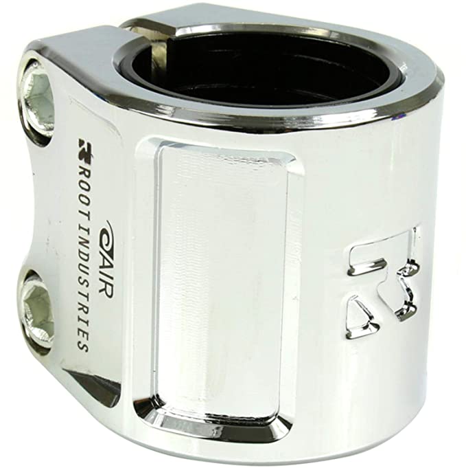 ROOT INDUSTRIES AIR Scooter Clamps - Pro Scooter Double Clamp - Compatible with Standard/Oversized Handlebars 2-Bolt 6mm Compression for Trick Scooter - All Hardware Included - Scooter Parts