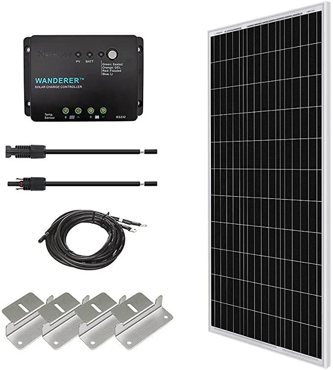 Renogy 100 Watts 12 Volts Monocrystalline Solar Starter Kit