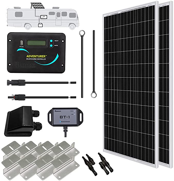 Renogy 200 Watts 12 Volts Monocrystalline Solar RV Kit