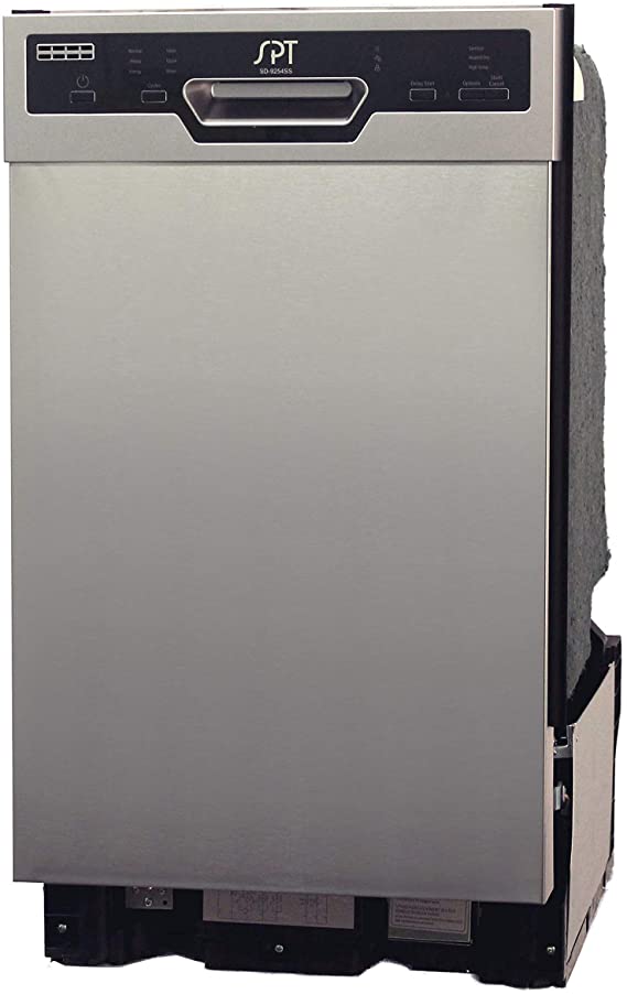 SD-9254SS: Energy Star 18″ Built-In Dishwasher w/Heated Drying – Stainless