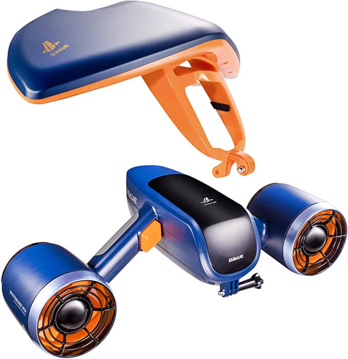 WINDEK SUBLUE WhiteShark Mix Underwater Scooter with Action Camera Mount Dual Motor 40M Waterproof for Water Sports Swimming Pool & Diving & Snorkeling & Sea Adventures