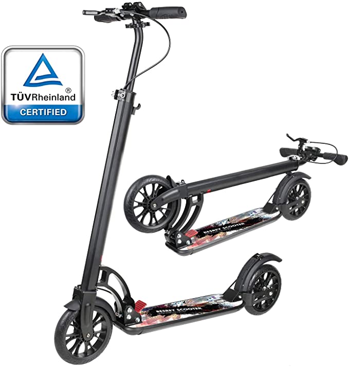 besrey Kick Scooter for Adults and Teens with Dual-Braking
