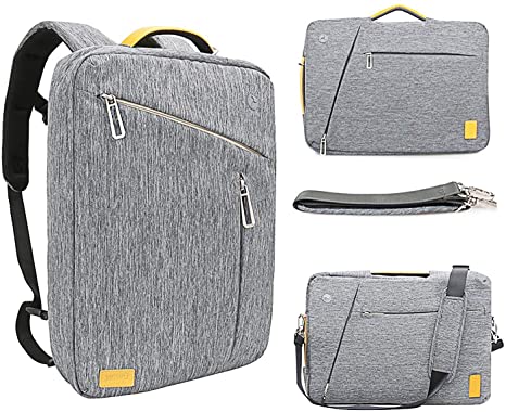 17.3 Inch Convertible Laptop Backpack - WIWU Multi Functional Travel Rucksack Water Resistant Knapsack Work School College Backpacks for Men and Women