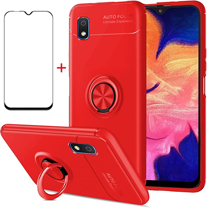 AKABEILA for Realme 9 Pro Case Screen Protector Compatible for Realme V25 Cover [with Tempered Glass Free] Carbon Fiber Silicone Bracket Shockproof Cases 6.6