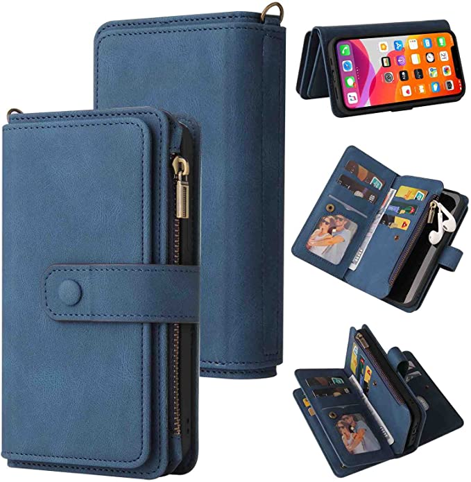 Fansipro Phone Cover Zipper Wallet Folio Case for Oppo REALME 9 PRO